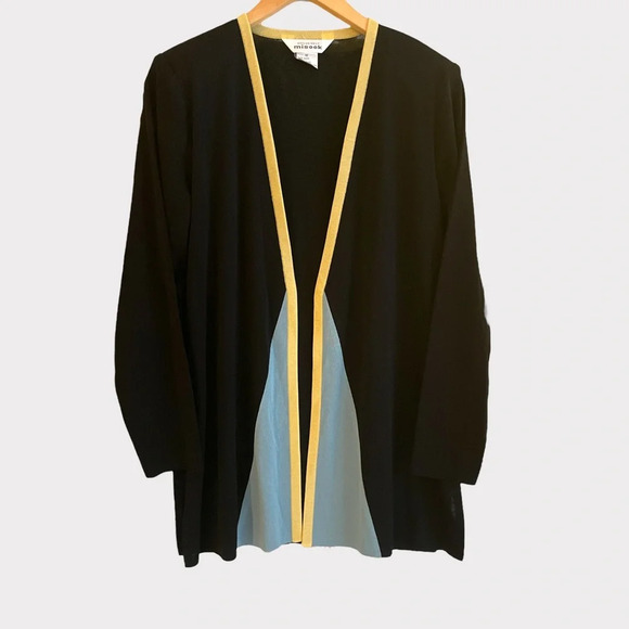 Misook color block cardigan size medium - Picture 1 of 4